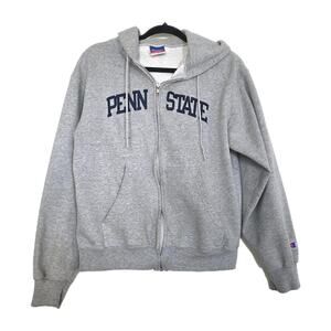 Penn State Sweatshirt Adult Small Champion Hoodie Full Zip Spellout Y2K Preppy
